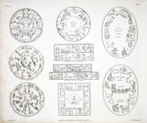 Varie rappresentazioni dello Zodiaco, da 